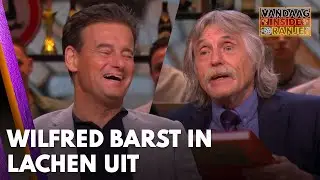 Wilfred barst in lachen uit: 'We zitten gewoon om kwart over twaalf hierover te praten!'