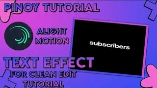 How To Fractal Warp + Oscillating Text Effect For Clean Edit | Alight Motion | JocellObandoPH
