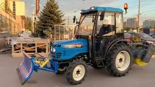 Коммунальный трактор LS G40 с отвалом и щеткой