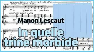 In quelle trine morbide - [Manon Lescaut] 'G.Puccini' Piano Accompaniment / karaoke