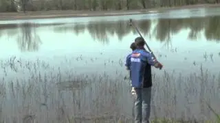GoPro on Boom Pole filming Bowfishing by Campbell Cameras