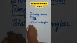 Bilirubin Normal range!! # Indirect vs direct bilirubin. 