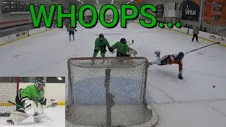 I TOOK OUT A GUY... GoPro Hockey Goalie