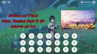 Akuma no Ko - Attack on Titan Final Season Part 2 ED (Genshin Lyre Cover) #aot