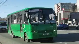 поездка на автобусе паз 320414-14 ( 2019 г.в ), т381ук174, маршрут 158к