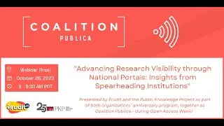 Advancing Research Visibility through National Portals: Insights from Spearheading Institutions