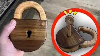 Creating a WOODEN LOCK (It Actually Works!)