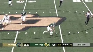 Cal Poly QB gets stripped by a ghost