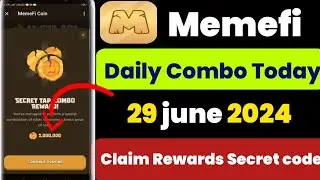 Today Memefi secret combo | Memefi combo |  Memefi | 29 june 2024