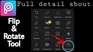 Picsart tutorial | Flip and rotate tool | Picasso Editz