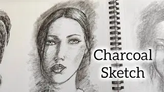 How to draw sketch using to charcoal pencil sketch tutorial for beginners 