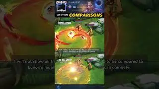 Effects Comparison | Lunox Legend "Divine Goddess" vs. 3 Epic Skins