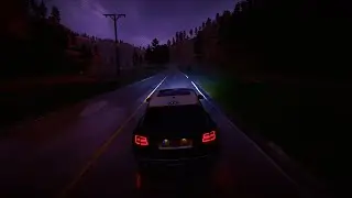 Night drive in the rain - Bentley Bentayga