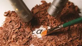 ASMR Uncovering Your Names 🍫 From Chocolate Shavings