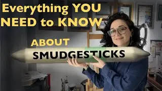Smudge sticks, Blending stump and smudging alternatives - pencil drawing tutorial for beginners.