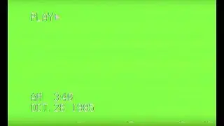 VHS Green Screen Chroma Key VCR Tape Overlay Video Effect Footage Retro 80s