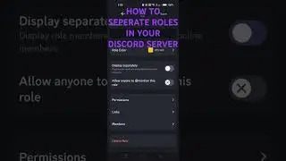 How to separate roles in discord server #discord #fypシ゚viral #tutorial #tutorials #discordserver