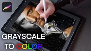 Grayscale to Color Tutorial - Procreate