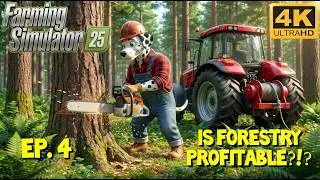 Is FORESTRY Profitable?!?  - Farming Simulator 25 - 4K Ultra HD