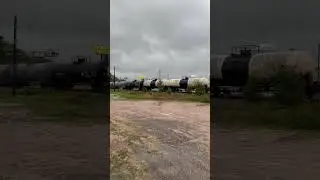 Northbound Train Tornado Warning! Kansas City Southern MS Gulf Coast #train #railfan #trainspotting