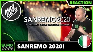 SANREMO 2020 REACTION! (Italy Eurovision 2020) | ANDY REACTS!