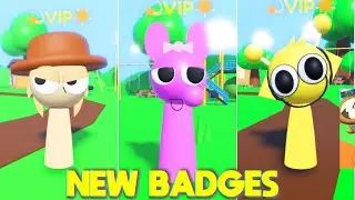 How to Get 3 NEW Badge Morphs in 3D Sprunki RP And Animations - ROBLOX