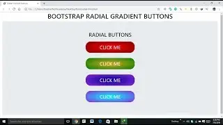 Radial Gradient buttons | Using html and css