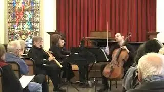 Trio pieces by Robert Schumann, Aram Khachaturian and Joaquín Malats for piano, saxophone and cello