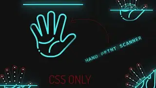 Hand Print Scanning Animation Effects   Html CSS