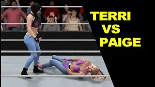 WWE 2K17 Terri vs Paige Blue - Jeans Match