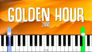Golden hour – JVKE [Piano Tutorial] | SHEET MUSIC + MIDI 🔥