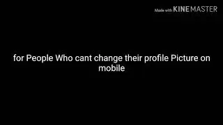 Can't Change Your Profile Picture On YouTube? Then watch this video