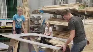 Lowe's helps students build castle