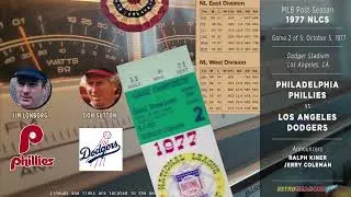 1977-Oct-05 • PHI/LAD • NLCS G2 • Philadelphia Phillies vs Los Angeles Dodgers - Baseball Radio