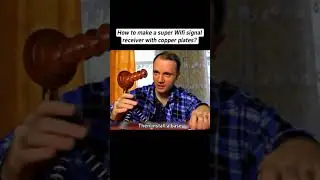 How to make a super Wi-Fi signal receiver with copper plates?
