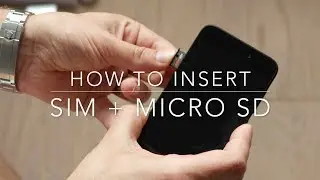 How to insert SIM and microSD card - Xiaomi Redmi Go