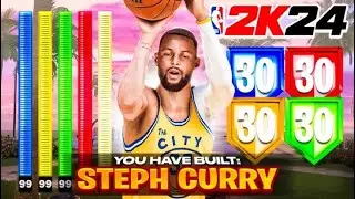 Creating the Ultimate Steph Curry Build in NBA 2K24! NBA 2K24 BEST Guard Build!