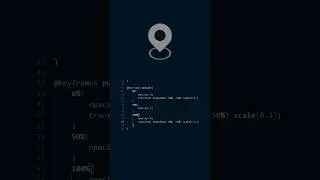 css only animated map marker #short #css