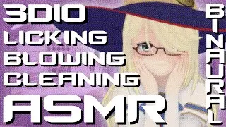 [ASMR/3Dio] Ear Licking #2 | Wicked witch punishes you by licking your ears until she's satisfied.
