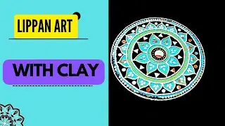 How To Make Lippan Art  | Lippan Art Using Clay | Mirror Lippan Artwork #crafterkavya@CrafterKavya