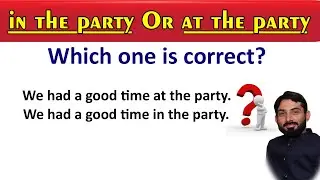 Prepositions of Place | in / at | Common English Grammar Mistakes | ESL