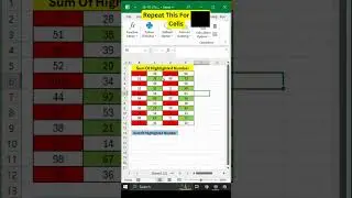 excel interview questions: Sum Highlighted Cells in Excel | #excel  #ExcelTips