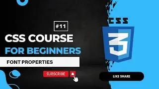 CSS font properties in hindi | CSS tutorial for beginner to advanced in #11