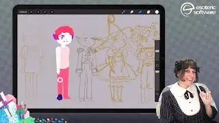 Twitch: Asset creation for Spine in Procreate - Sketch and Basic Shapes