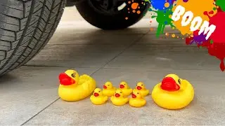 CRUSHING SOFT & CRUNCHY THINGS by CAR! | Toys,Slime,Chips| So Satisfying