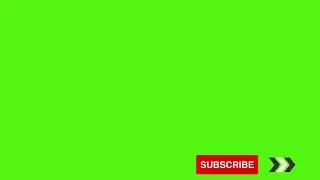 Youtube Subscribe Animation icon  - Green Screen 4k Stock Footage- Free Download - 003