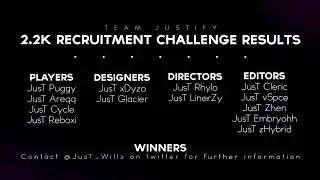 Team JusTify Recruitment Challenge Results