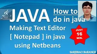 Making Text Editor ( Notepad ) in java using Netbeans. Java minor project. JFileChooser java swing.