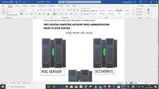 Site Server Computer Account Need Administrator Right in SCCM Server