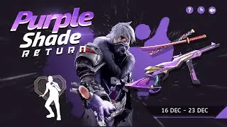 Purple shade bundle return confirm date | New Event Free Fire Bangladesh Server | FF new event